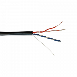 UTP cable, two pairs, category 5e, outdoor, PE